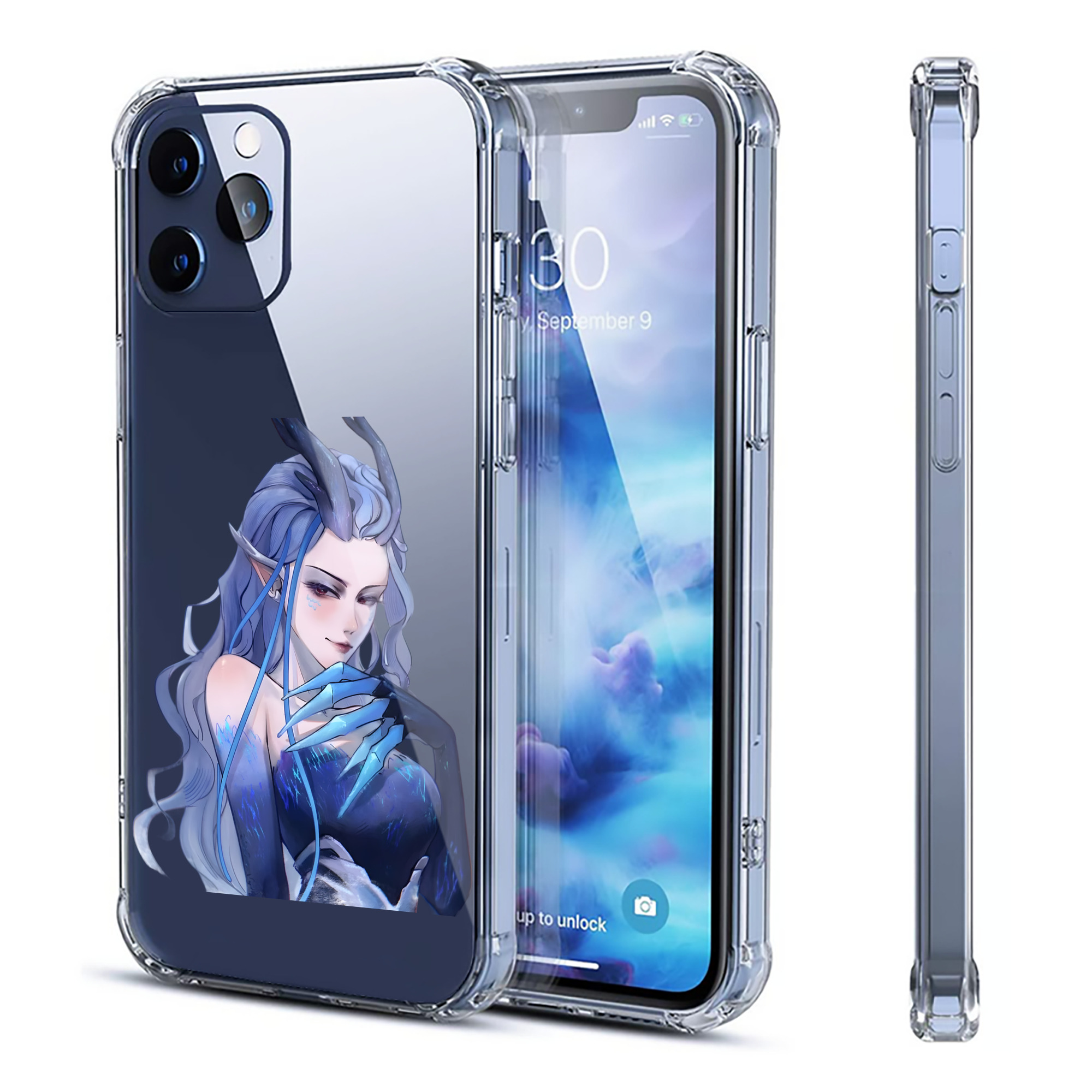 （画像用） Ne Zha 2 ナタ 魔童の大暴れ 【iPhone 12シリーズ対応】透明スマホケース（クリアソフトケース）